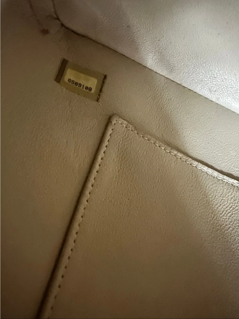 CHANEL Medallion Quilted CC Leather Shoulder Tote in Light Beige